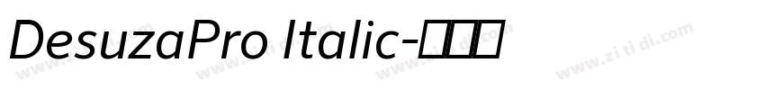 DesuzaPro Italic字体转换